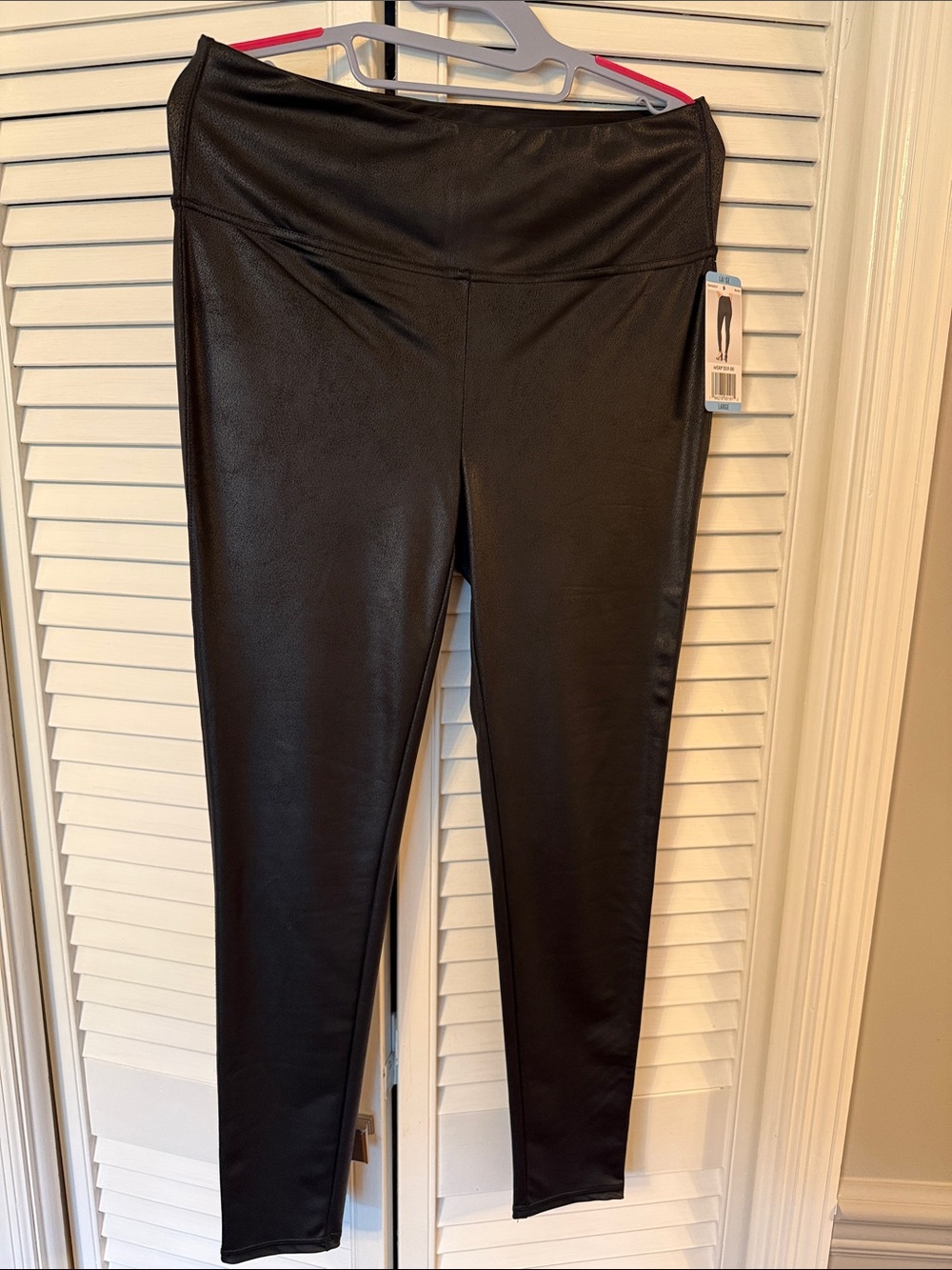 Seven7 Black Faux Leather Leggings